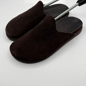 Walk London Clogs Mens Size 12 Brown Suede Mules Slip On Casual Minimalist